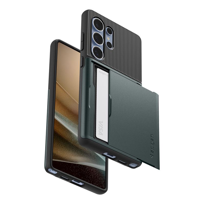Carcasa Spigen Slim Armor CS compatibila cu Samsung Galaxy S25 Ultra Green