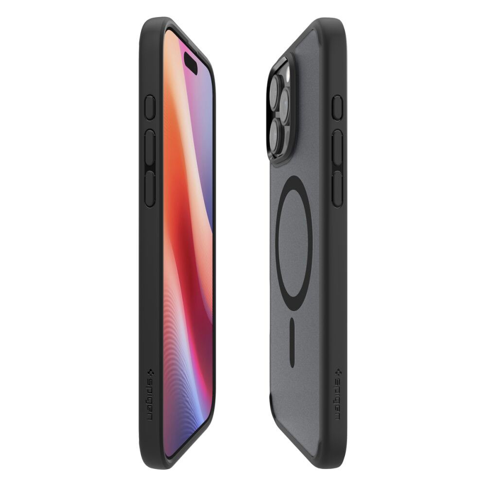 Husa Protectie pentru iPhone 16 Pro Max, AIR Protect, V58, Silicon Flex, Frost Deep Dark