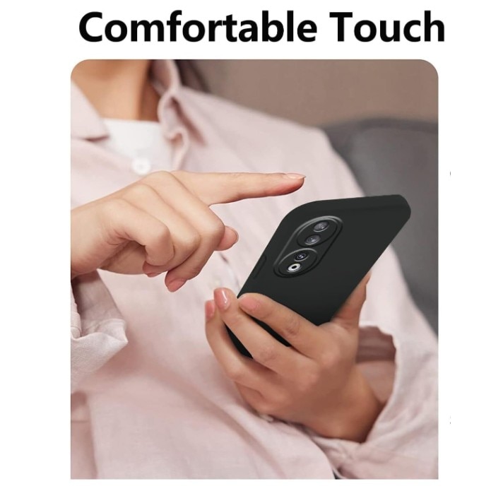 Husa Protectie, compatibila cu Honor 90 Lite/X50i, TPU Carbon, Negru