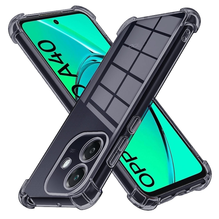 Carcasa de protectie pentru Oppo A40 4G, fumuriu