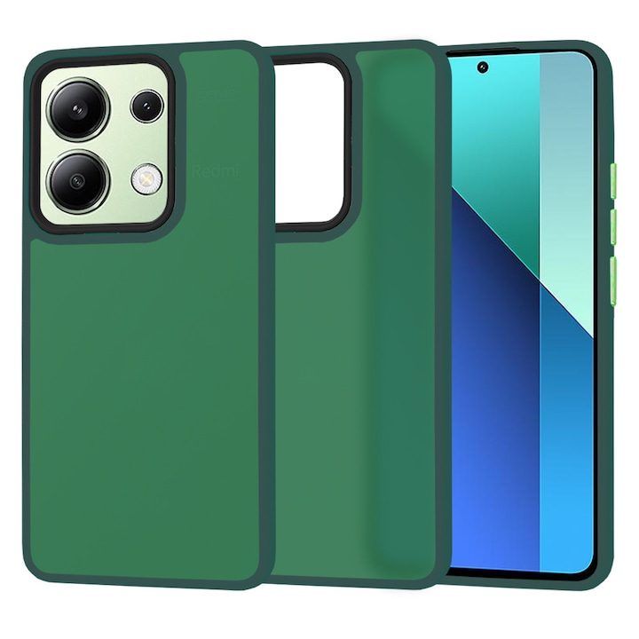 Carcasa de protectie pentru Xiaomi Redmi Note 13 4G, verde inchis