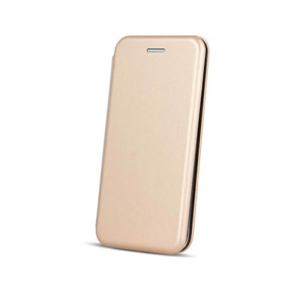Husa de protectie compatibila cu Samsung Galaxy A12 Magnet Book Case Auriu