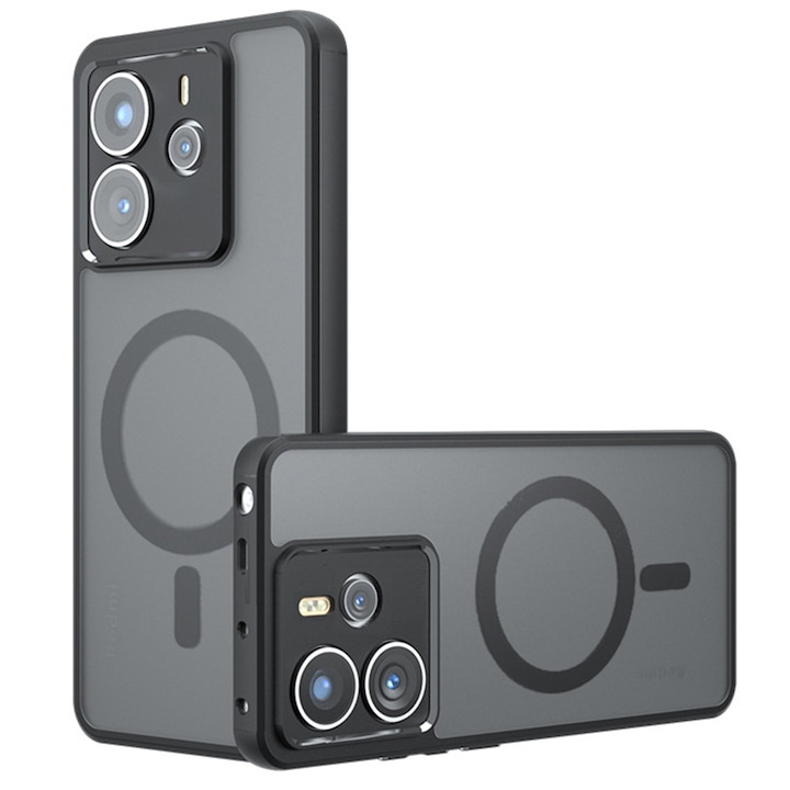 Carcasa de protectie pentru Xiaomi Redmi Note 14 5G, negru frost