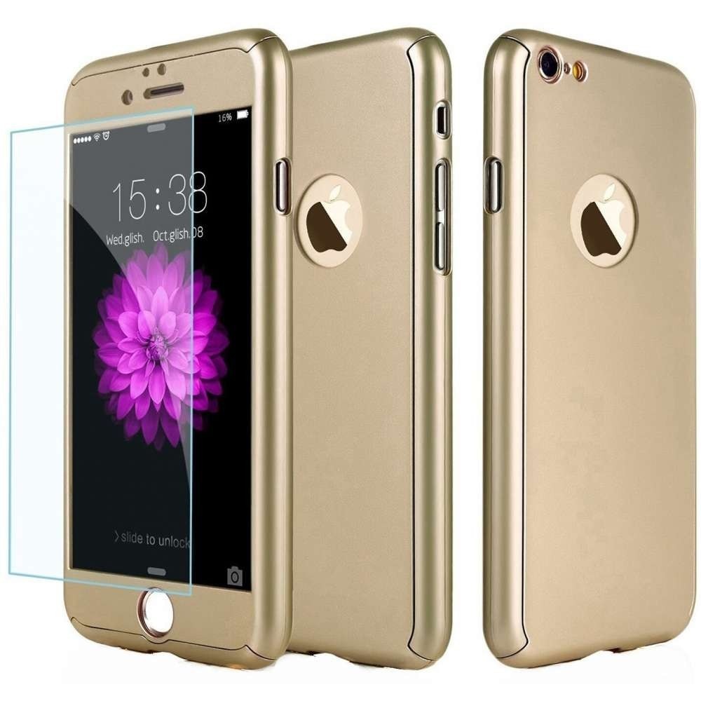 Husa de Protectie, pentru Apple iPhone SE 2020, cu Acoperire Completa 360, Folie de Protectie, Plast