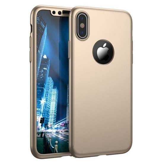 Husa de Protectie, pentru Apple iPhone SE 2020, cu Acoperire Completa 360, Folie de Protectie, Plast