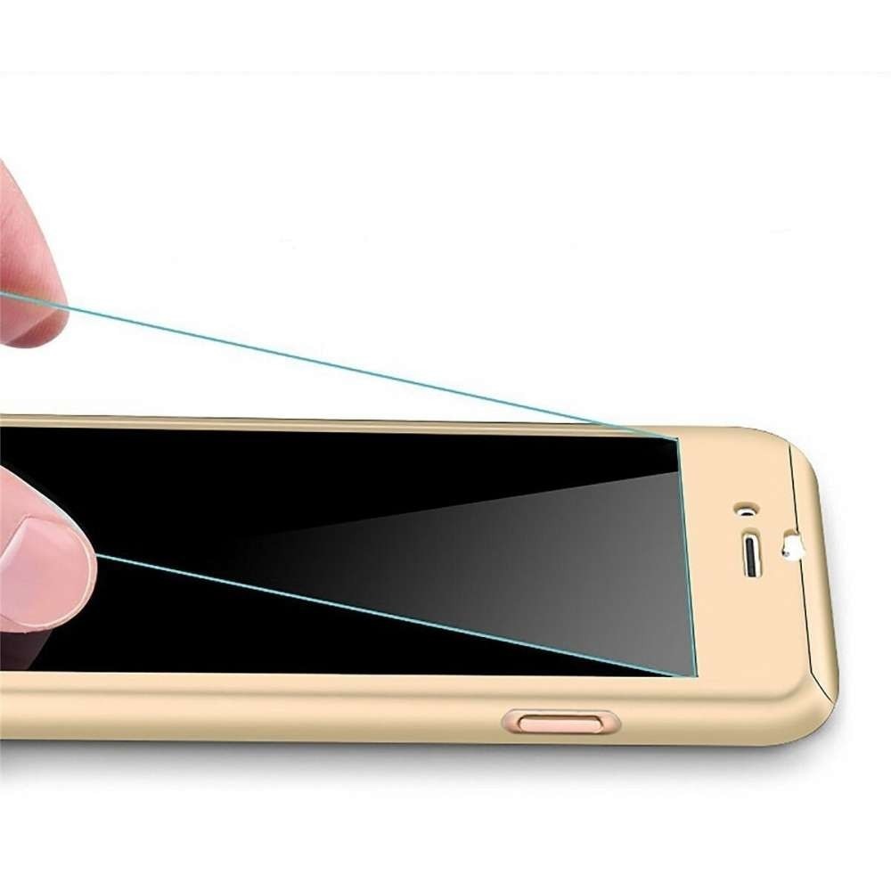 Husa de Protectie, pentru Apple iPhone SE 2020, cu Acoperire Completa 360, Folie de Protectie, Plast
