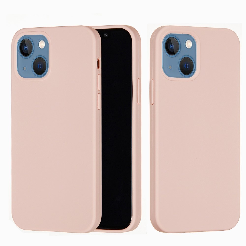 Husa protectie compatibila cu Apple iPhone 13 Pro Max Liquid Silicone Roz