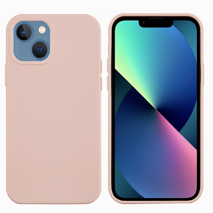 Husa protectie compatibila cu Apple iPhone 13 Pro Max Liquid Silicone Roz