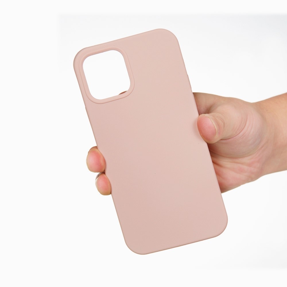 Husa protectie compatibila cu Apple iPhone 13 Pro Max Liquid Silicone Roz