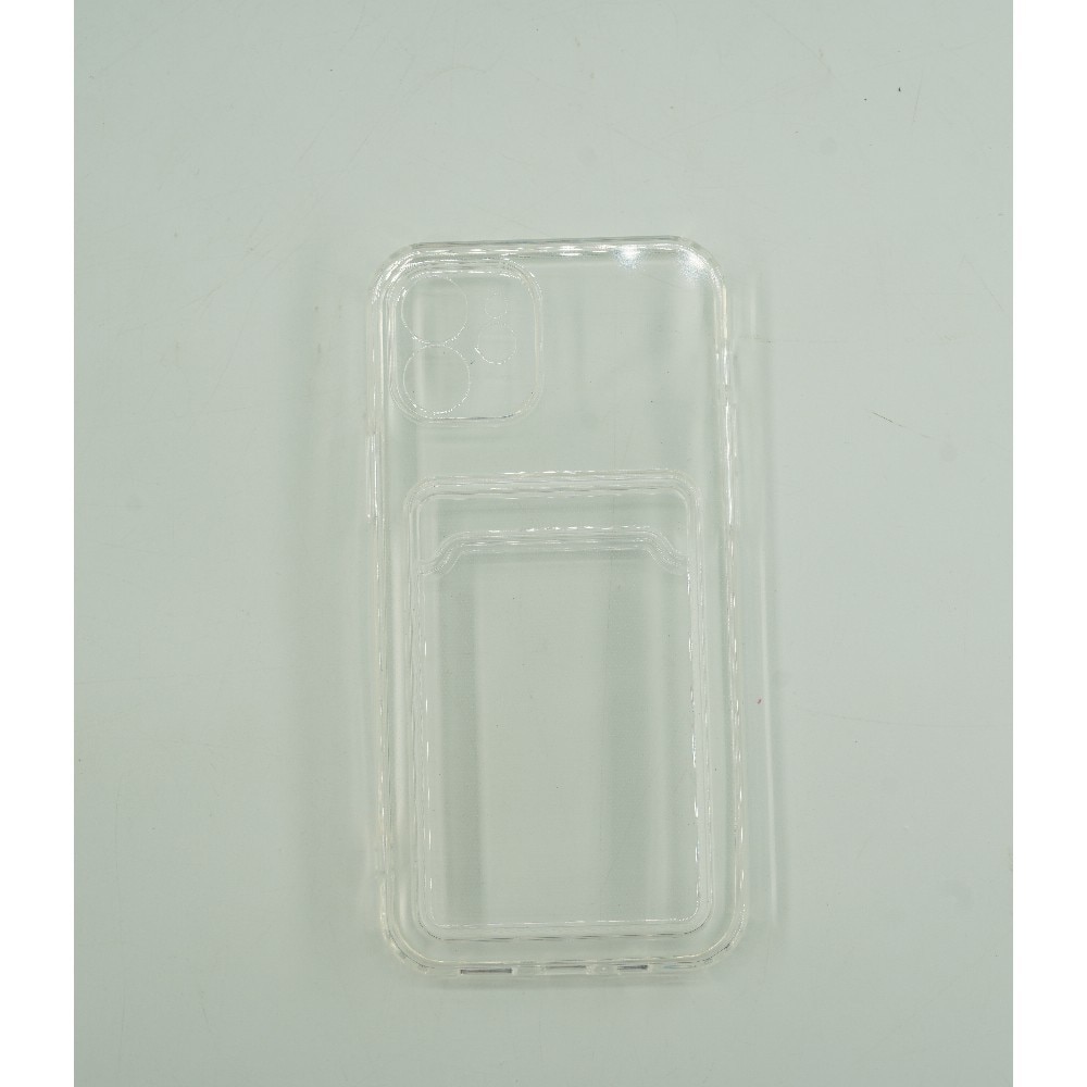 Husa protectie cu suport card compatibila cu Samsung Galaxy S21 Ultra Transparent