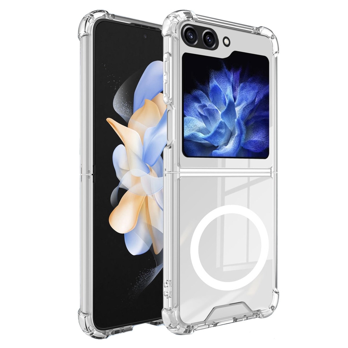 Carcasa pentru Samsung Galaxy Z FLIP6, Husa de Protectie cu Anti-Shock, compatibil cu MagSafe Magnetic