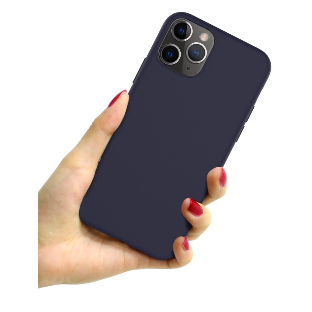 Husa protectie compatibila cu Samsung A22 4G Matte Tpu Albastru Inchis Mat