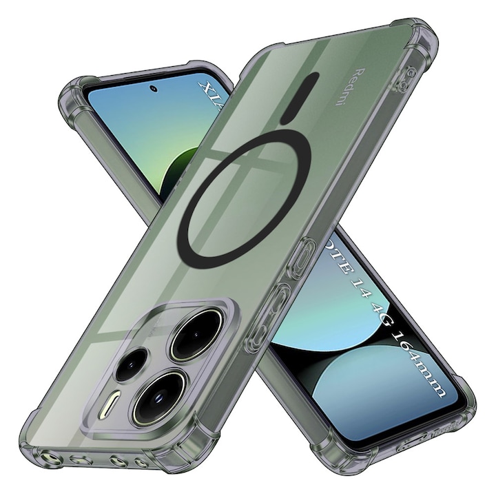 Carcasa de protectie pentru Xiaomi Redmi Note 14 4G (Regional), fumuriu