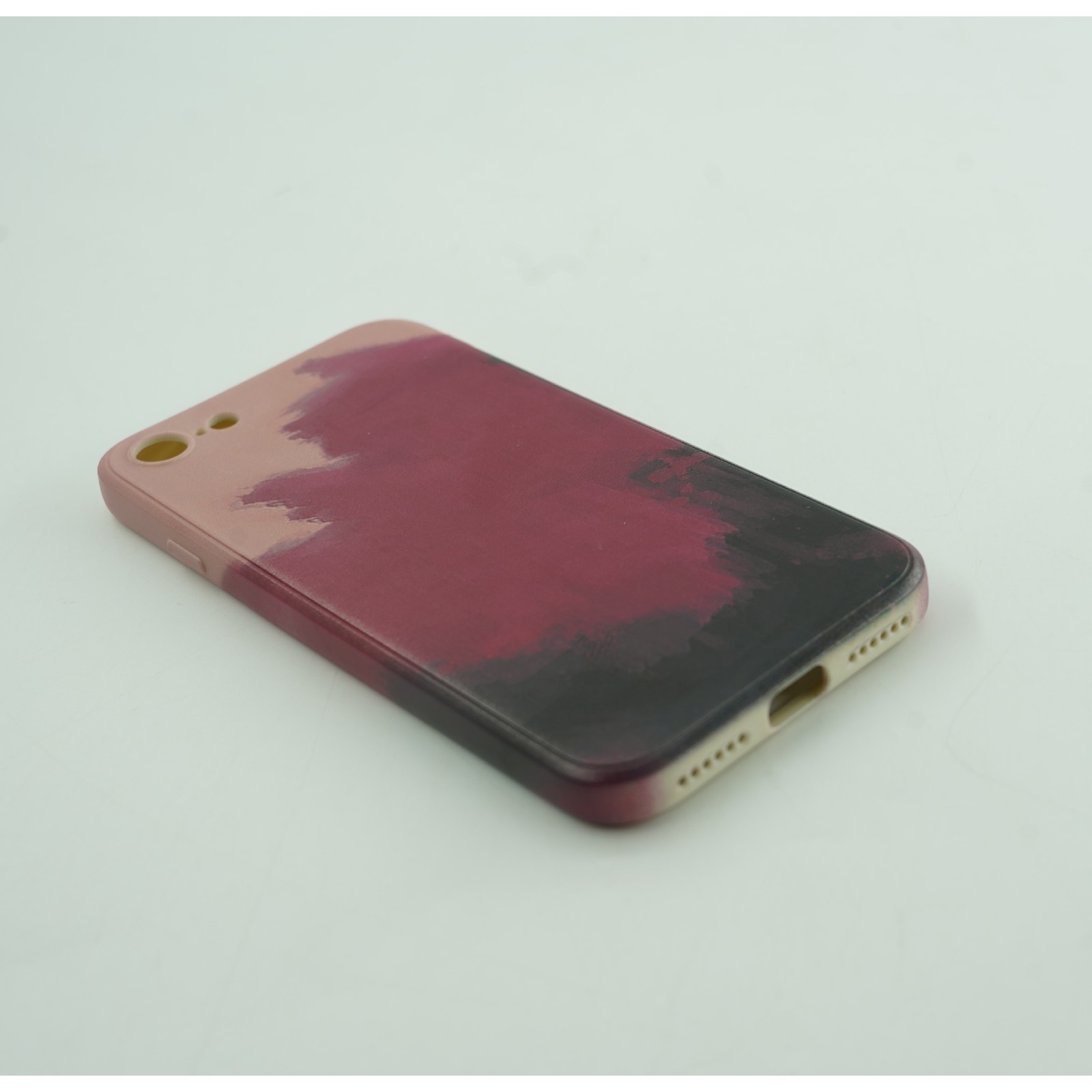 Husa protectie compatibila cu Apple iPhone 11 Tpu Ombre, Negru/Mov/Roz