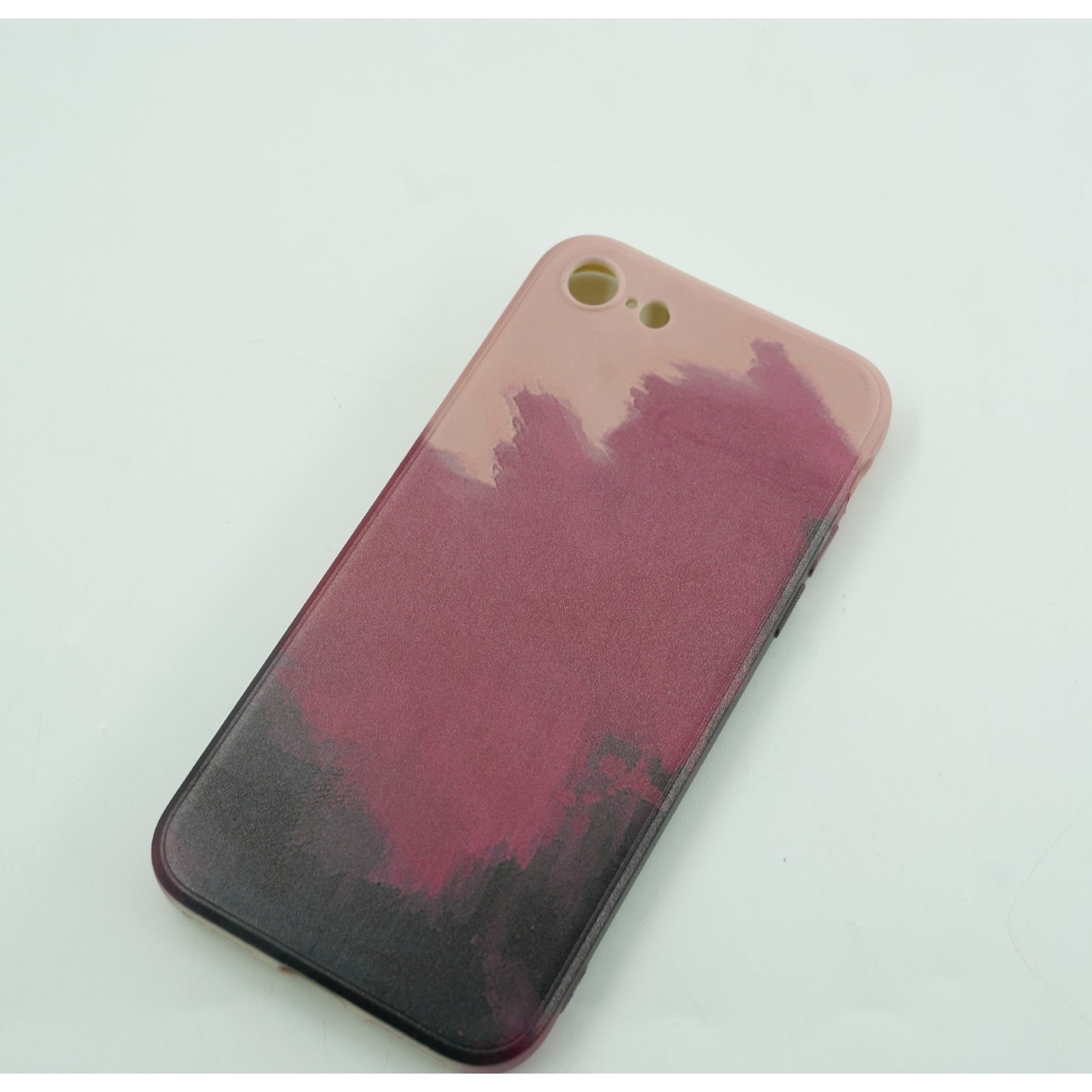 Husa protectie compatibila cu Apple iPhone 11 Tpu Ombre, Negru/Mov/Roz