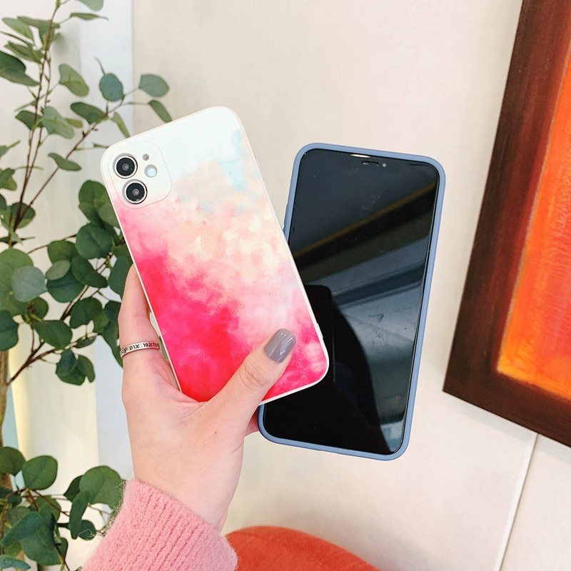 Husa protectie compatibila cu Apple iPhone XR Tpu Ombre, Roz/Galben
