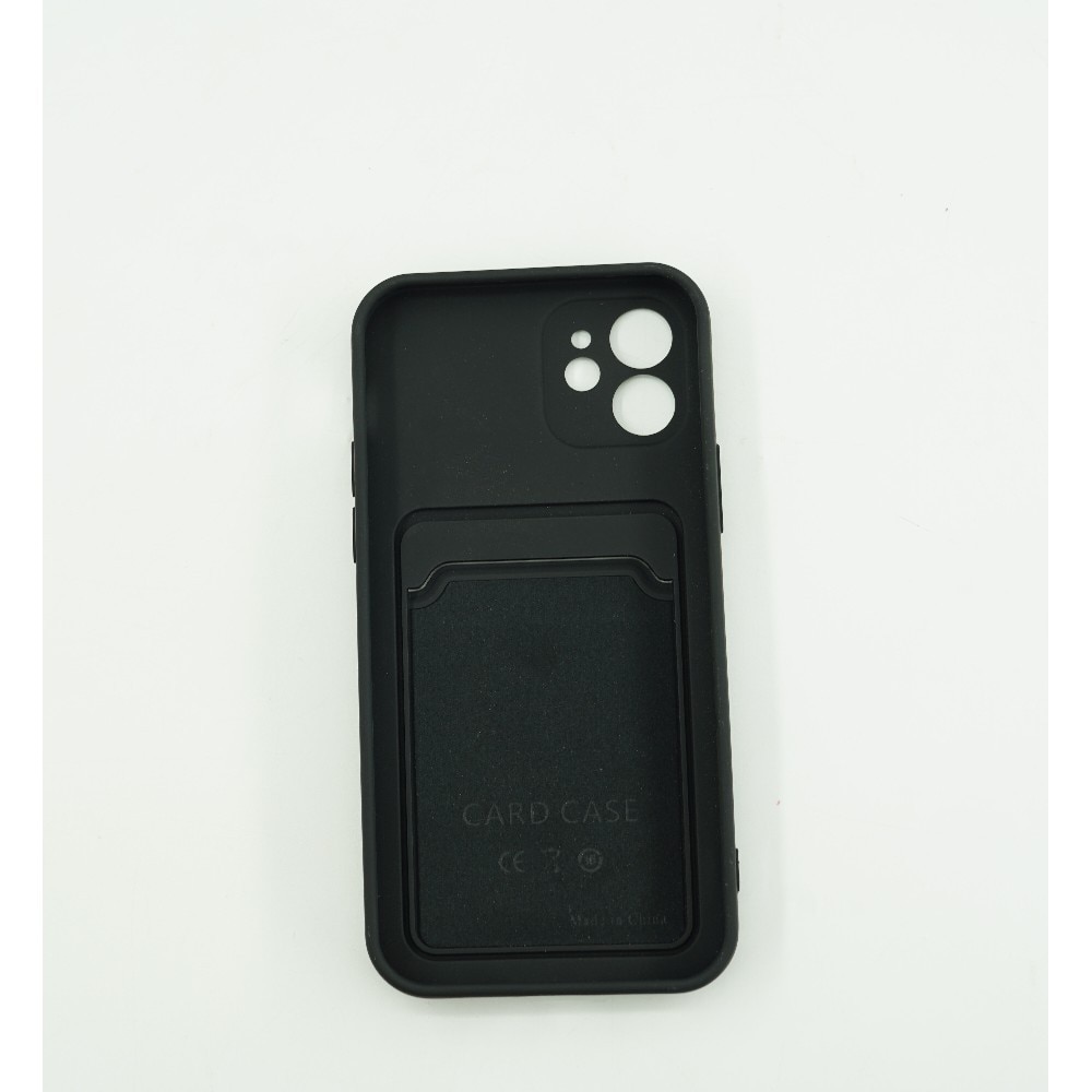 Husa protectie cu suport card compatibila cu Apple iPhone 13 Pro Max Negru