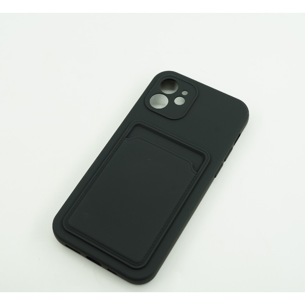 Husa protectie cu suport card compatibila cu Apple iPhone 13 Pro Max Negru