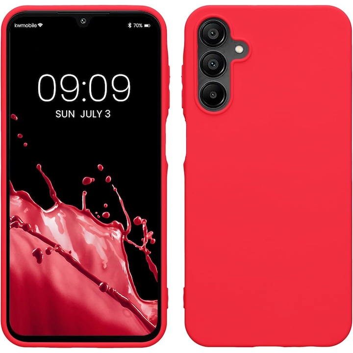 Husa de Protectie Matte TPU, pentru Samsung Galaxy A15, Protectie Camera, Antisoc, Antizgariere, Ant