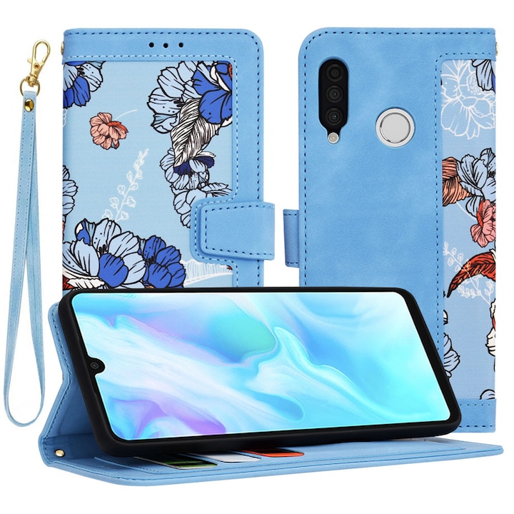 Carcasa de protectie pentru Huawei P30 Lite / Huawei P30 Lite New Edition, bleu