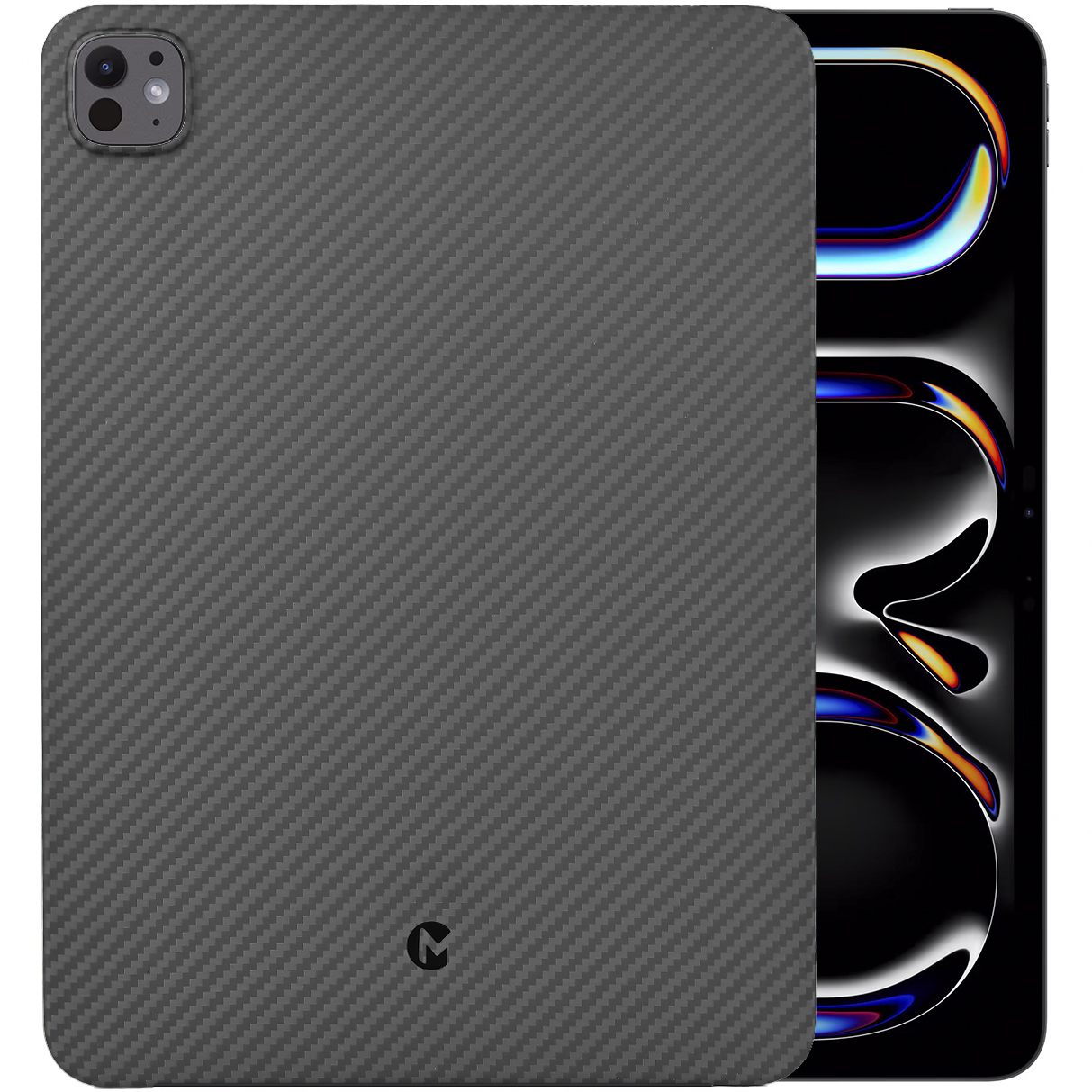 Husa de protectie Premium MProtect® Kevlar pentru Apple iPad Pro 13" (2024), Fibra de Aramida, Antisoc, Protectie camera, Ultra Safe, Carbon