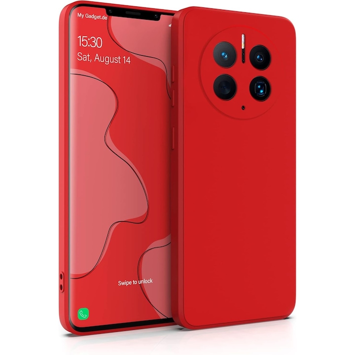 Husa de Protectie, pentru Huawei Mate 50 Pro, Liquid Silicone, cu Microfibra pe Interior, Protectie