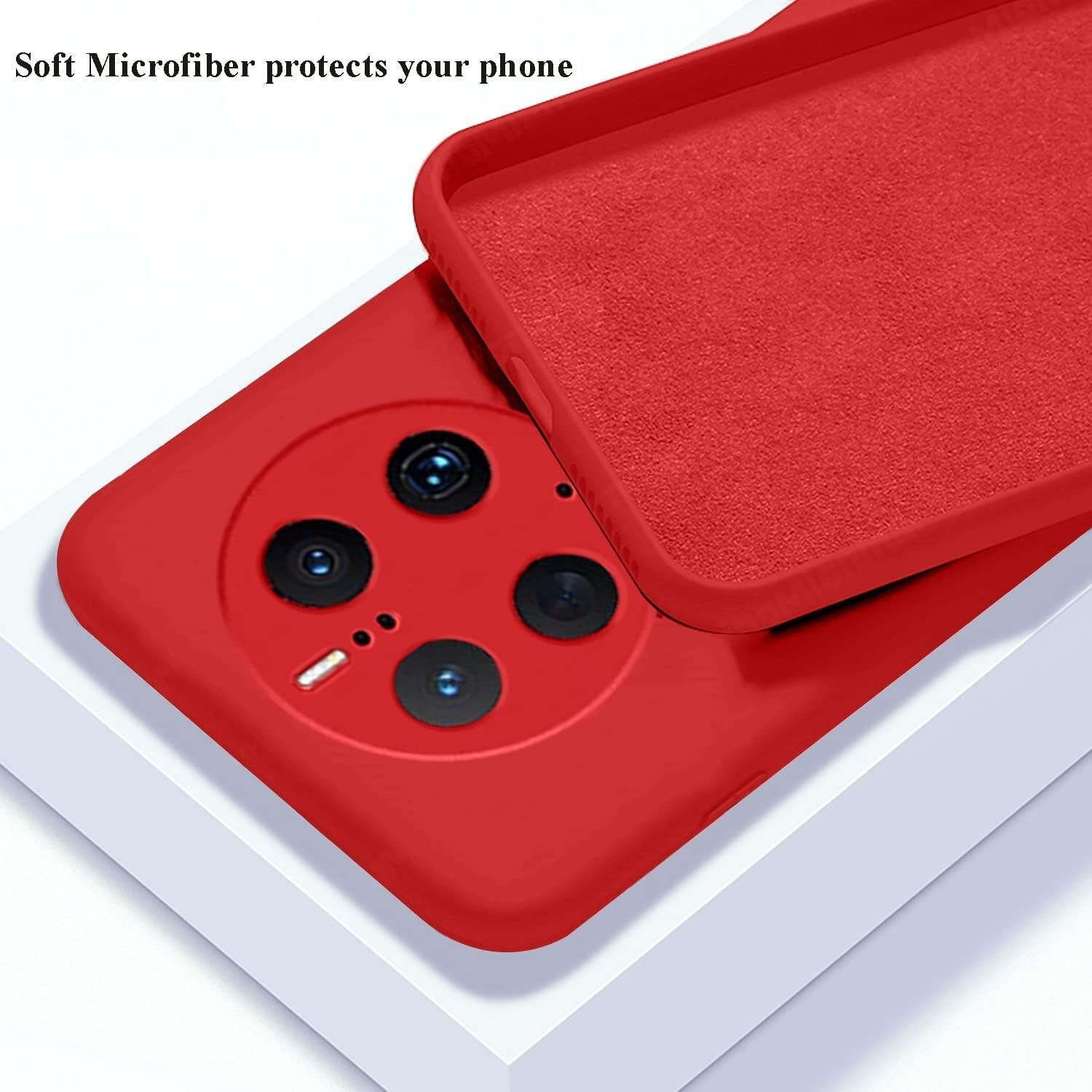 Husa de Protectie, pentru Huawei Mate 50 Pro, Liquid Silicone, cu Microfibra pe Interior, Protectie