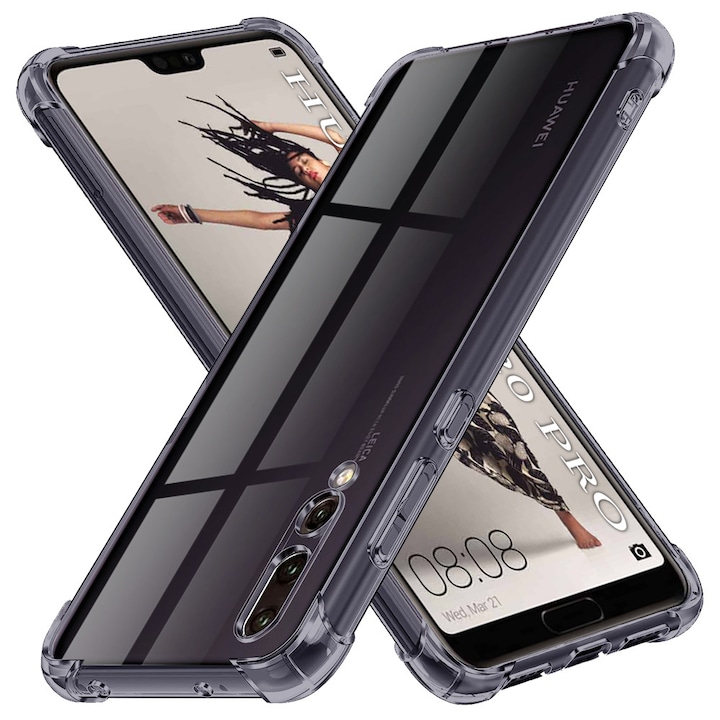 Carcasa de protectie pentru Huawei P20 Pro, fumuriu