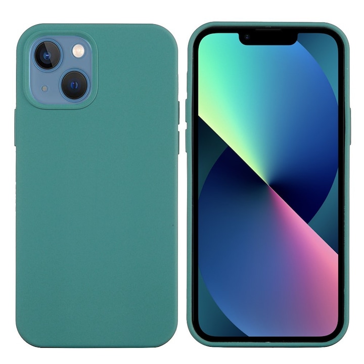 Husa protectie compatibila cu Samsung A03s Liquid Silicone Verde