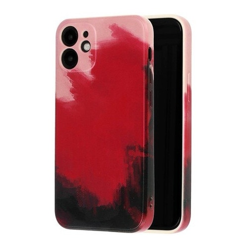 Husa protectie compatibila cu Apple iPhone XR Tpu Ombre, Roz/Mov/Negru