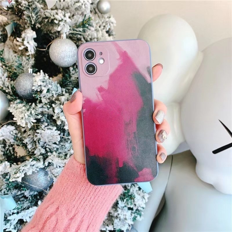 Husa protectie compatibila cu Apple iPhone XR Tpu Ombre, Roz/Mov/Negru