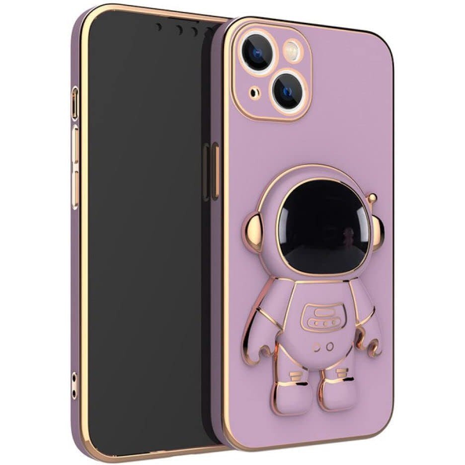 Husa de Protectie TPU 2in1, pentru Apple iPhone 15 Plus, Astronaut cu Suport, Antisoc, Rezistenta la