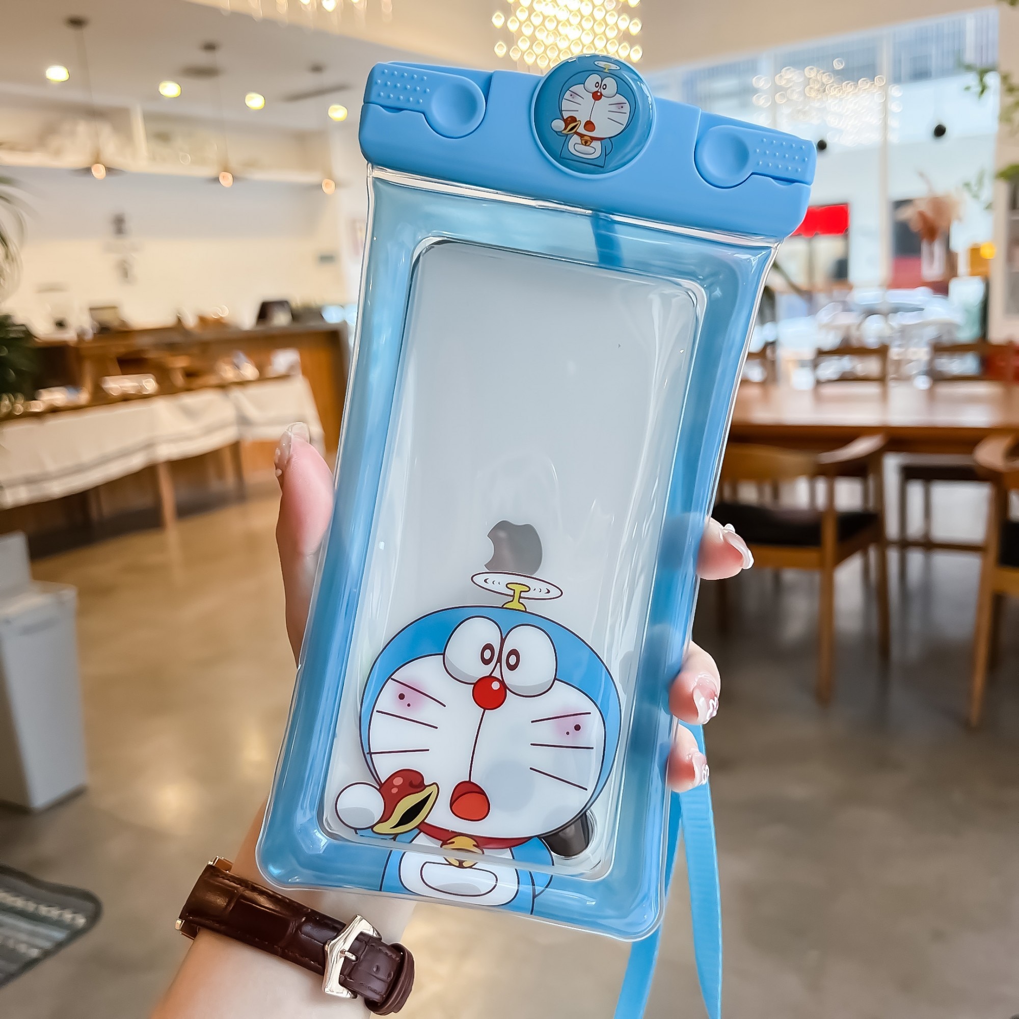 Husa subacvatica Mascot Waterproof, Snowproof, Universala, cu Snur, pentru telefon sau documente, C