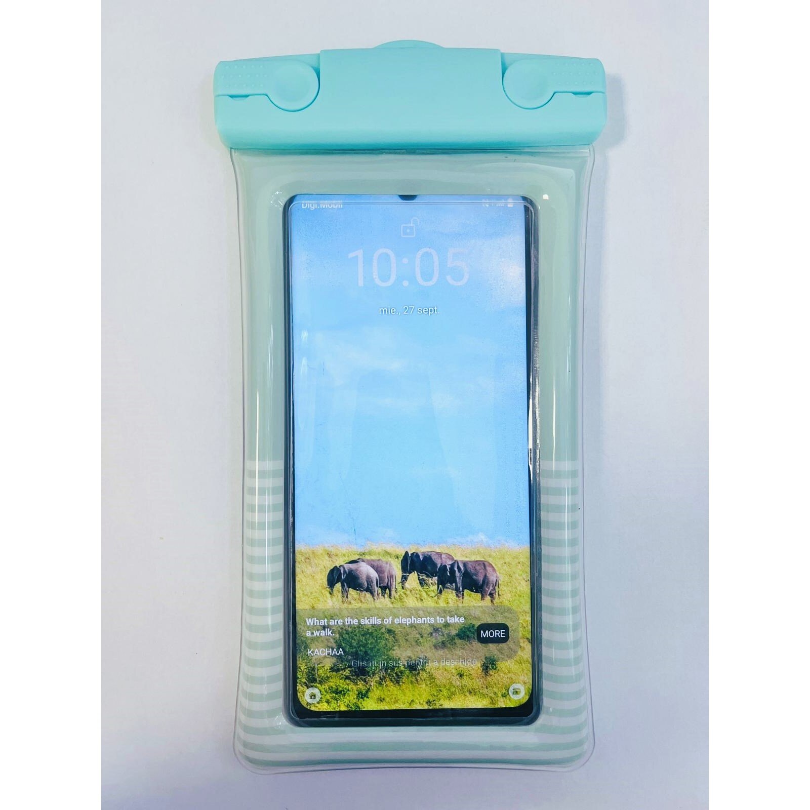 Husa subacvatica Cushion Waterproof, Snowproof, Universala, Dungata, cu Snur, pentru telefon sau do