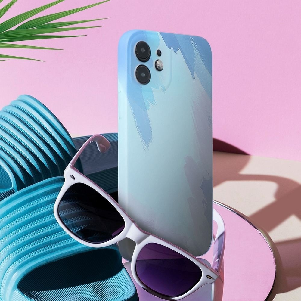 Husa protectie compatibila cu Apple iPhone 7/8G/SE2020 Tpu Ombre, Albastru/Bleu/Mov