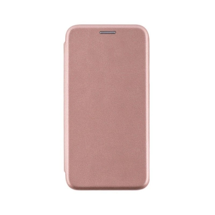 Husa de protectie compatibila cu Apple iPhone 11 Pro Magnet Book Case Roz-Auriu