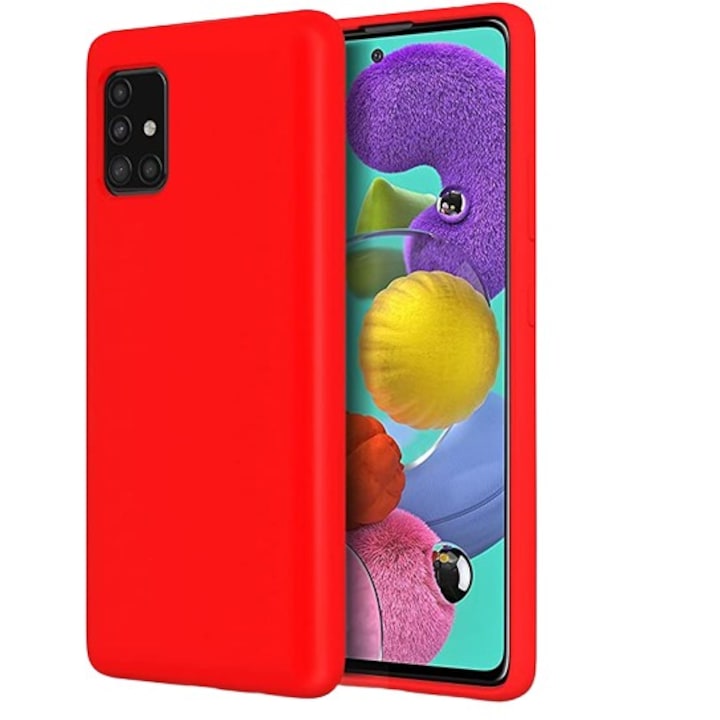 Husa de protectie compatibila cu Samsung Galaxy S21 5G Matte Tpu Rosu