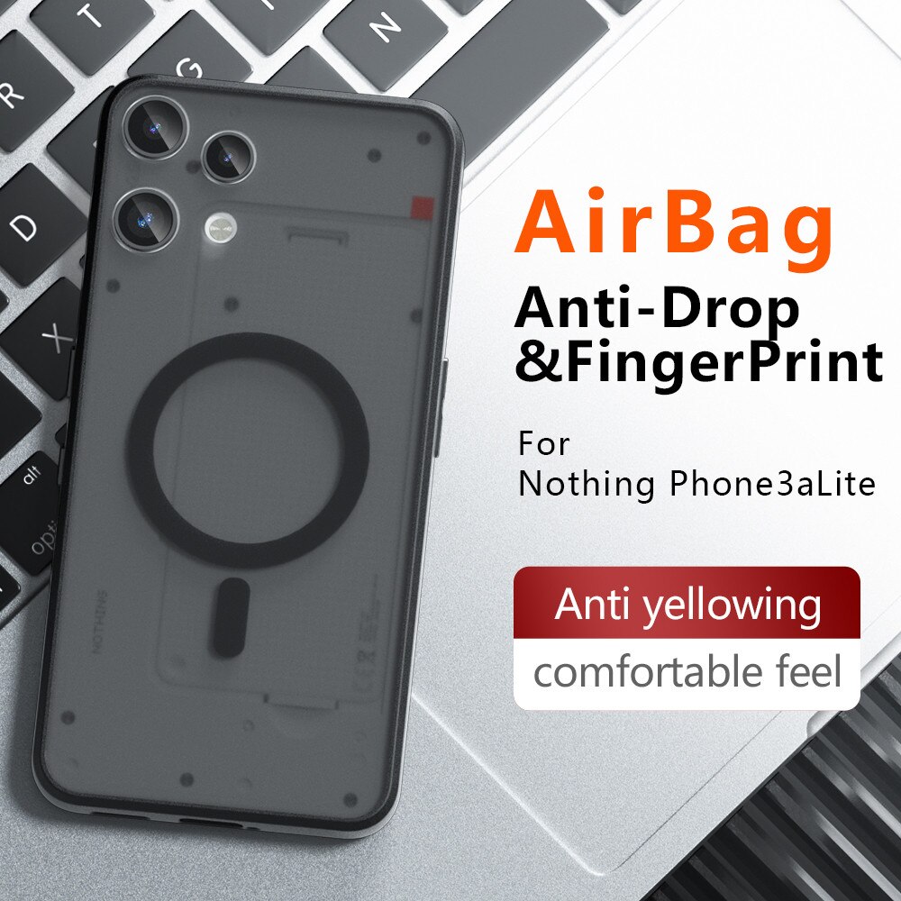 Carcasa de protectie pentru Nothing Phone (3a) Lite, negru frost