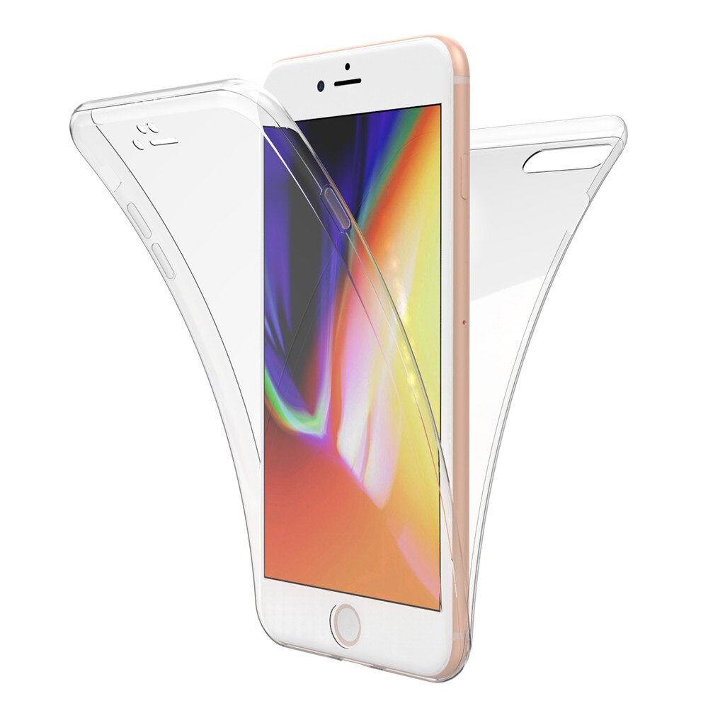 Husa de protectie ® pentru Apple iPhone 7 Plus Full Tpu 360 V2 Transparent