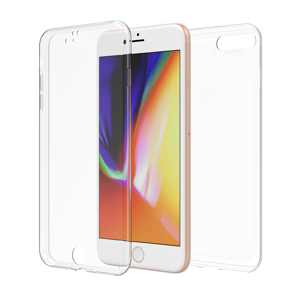 Husa de protectie ® pentru Apple iPhone 7 Plus Full Tpu 360 V2 Transparent