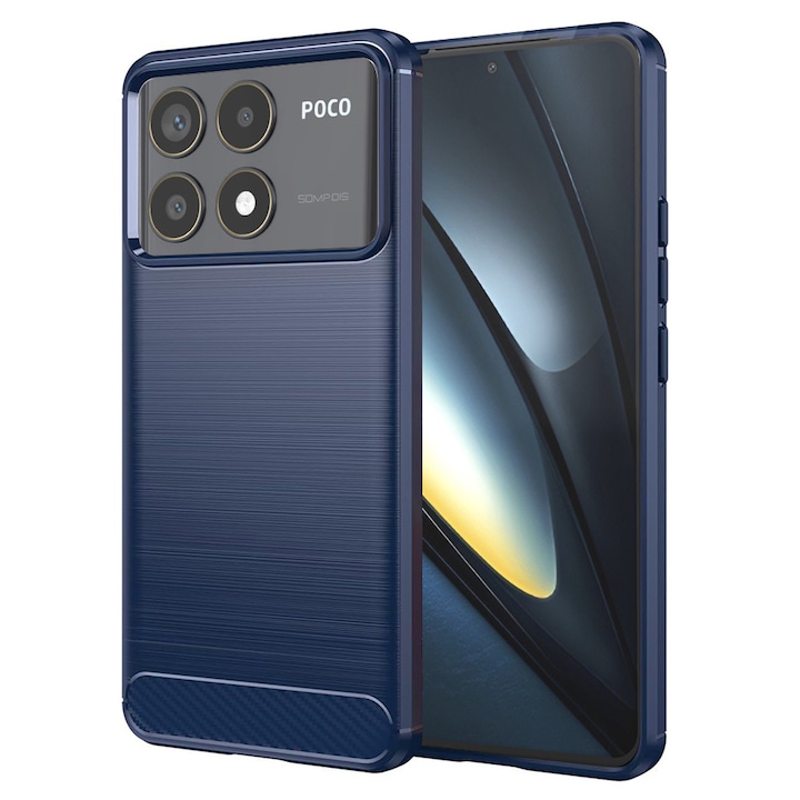 Carcasa de protectie pentru Xiaomi Poco F6 Pro, albastru