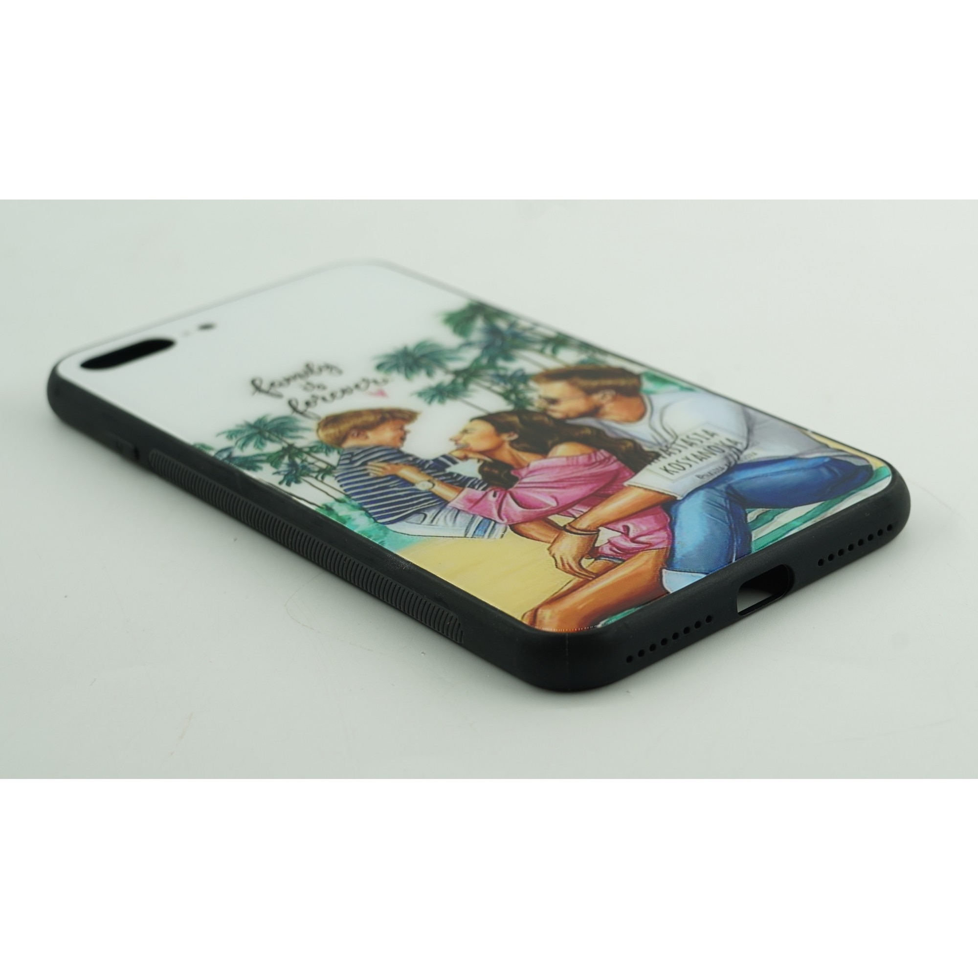 Husa protectie compatibila cu Apple iPhone 13 Pro Max Glass print Family is Multicolor