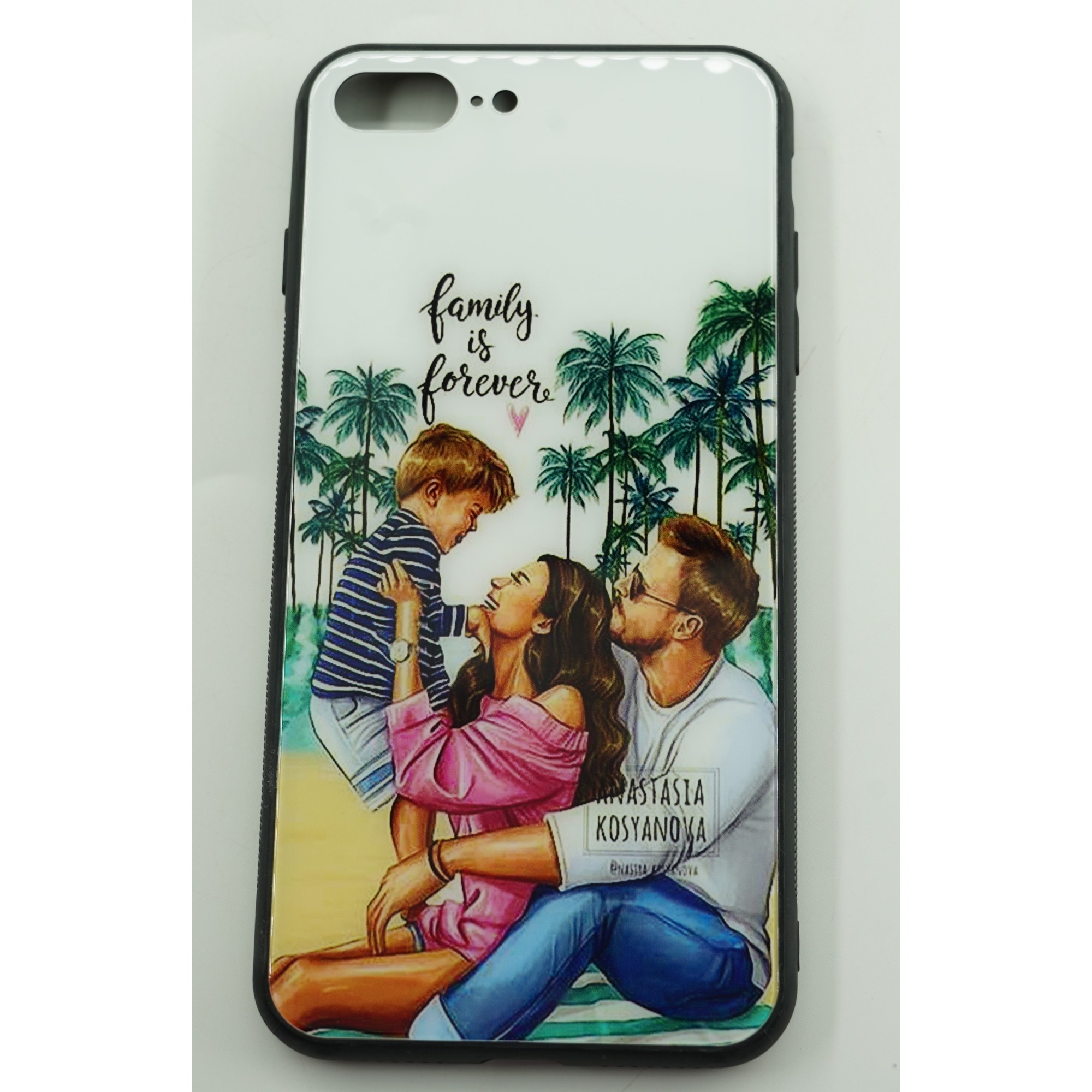Husa protectie compatibila cu Apple iPhone 13 Pro Max Glass print Family is Multicolor