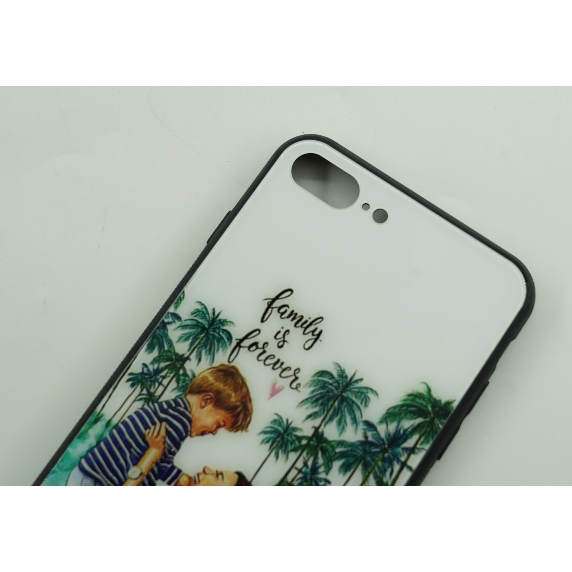 Husa protectie compatibila cu Apple iPhone 13 Pro Max Glass print Family is Multicolor
