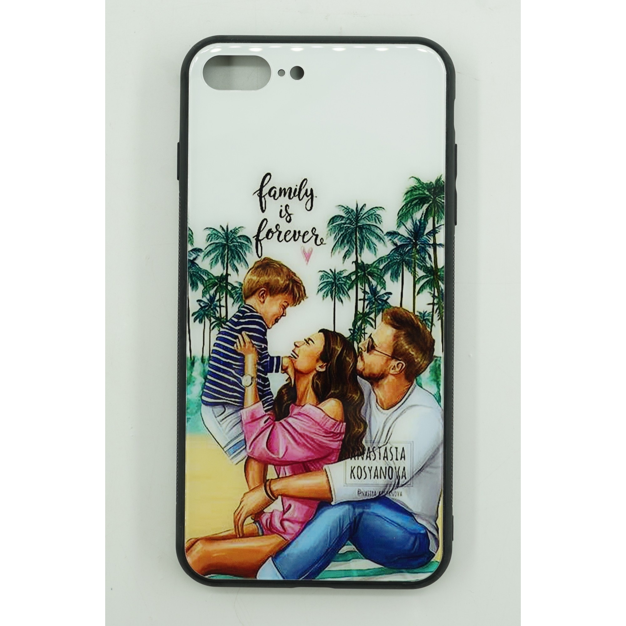 Husa protectie compatibila cu Apple iPhone 13 Pro Max Glass print Family is Multicolor