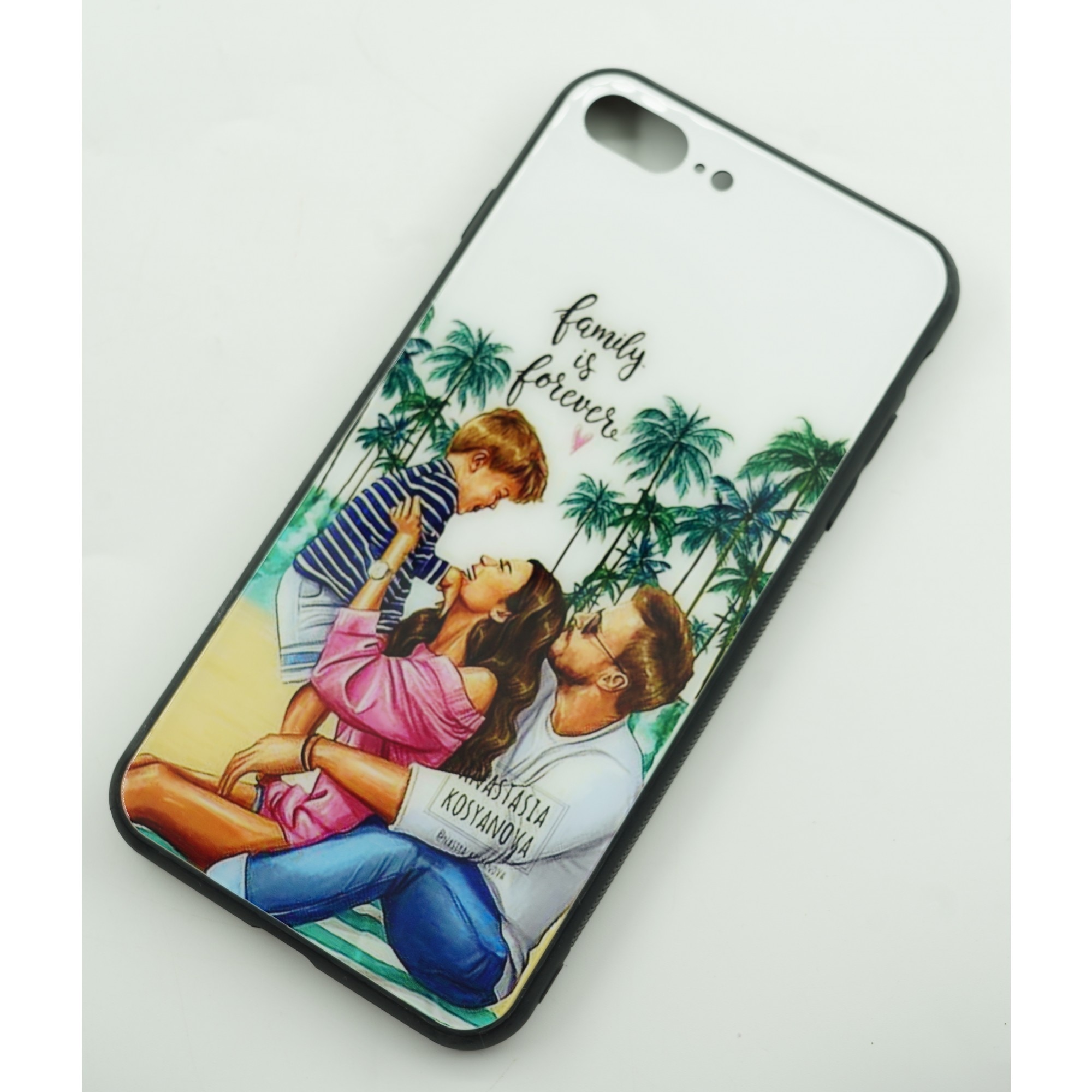 Husa protectie compatibila cu Apple iPhone 13 Pro Max Glass print Family is Multicolor