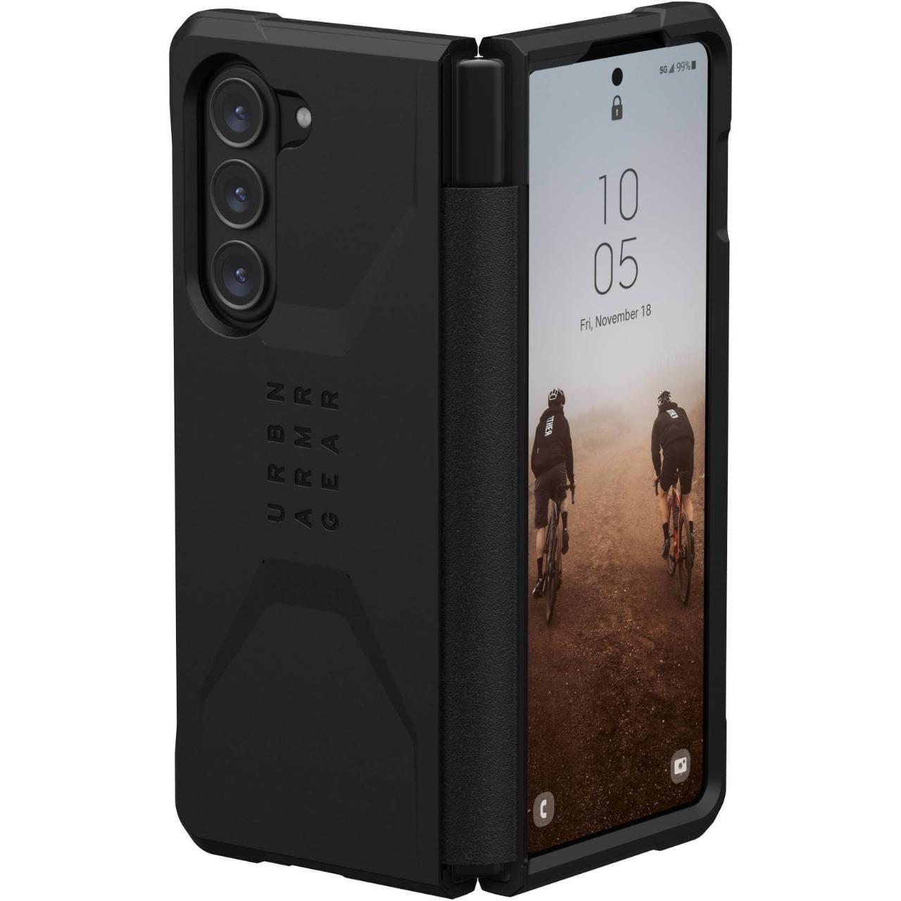 Carcasa UAG Civilian compatibila cu Samsung Galaxy Z Fold 5 Black