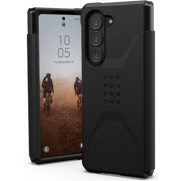Carcasa UAG Civilian compatibila cu Samsung Galaxy Z Fold 5 Black