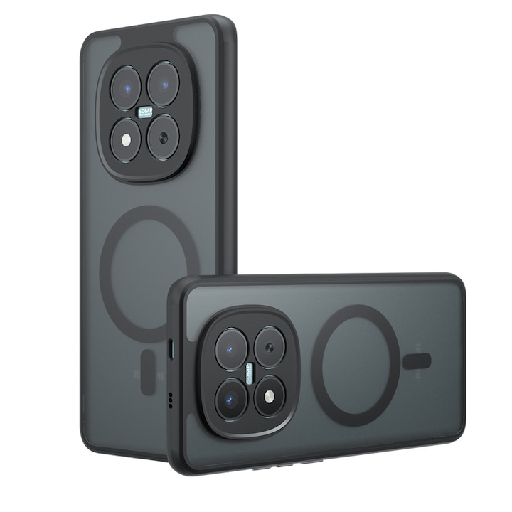 Carcasa de protectie pentru Xiaomi Redmi Note 15 Pro+ 5G / Xiaomi Poco M8 Pro 5G, negru frost