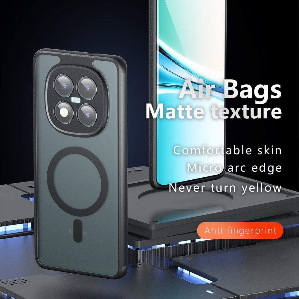Carcasa de protectie pentru Xiaomi Redmi Note 15 Pro+ 5G / Xiaomi Poco M8 Pro 5G, negru frost